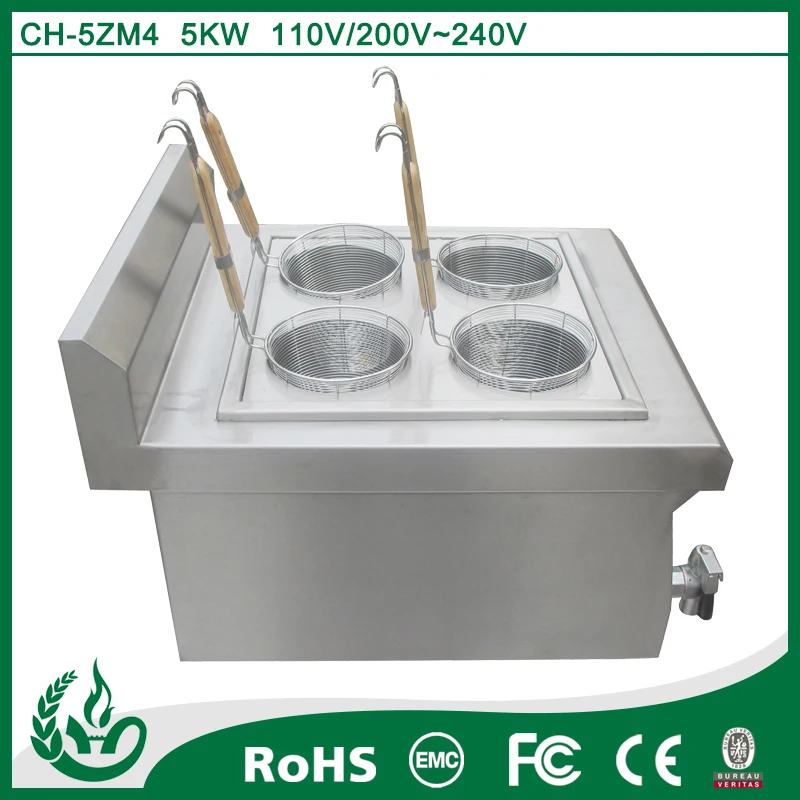 Table top induction spaghetti pasta cooker with 4 burners