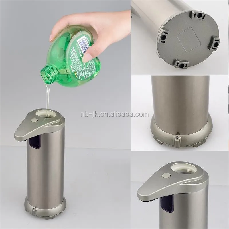 
wholesale Amazon hot Fingerprint Resistant Stainless Steel touchless sensor liquid automatic soap dispenser in bathroom kitchen 