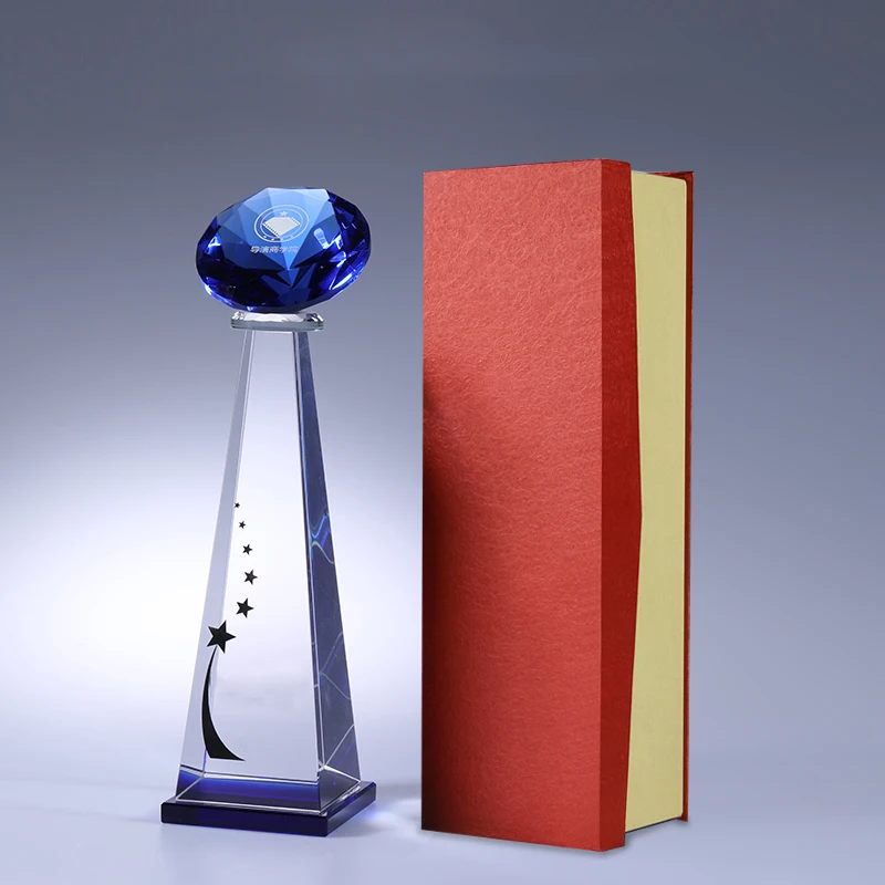 new design crystal diamond trophy award