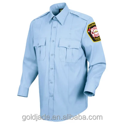 
blue cheap security uniform Customize design guard uniform black 