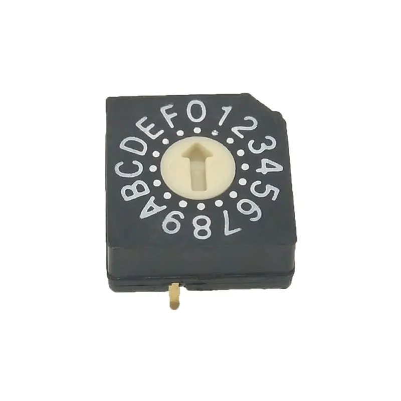 Thru hole Type Flat Rotor 16 Position 4+1 Pin Rotary Dip Switch