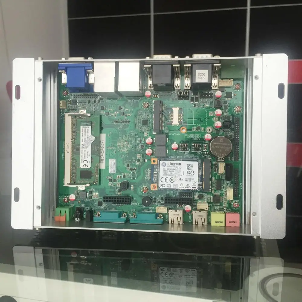 
J1900 dual core desktop computer fanless low power mini pc 12v 