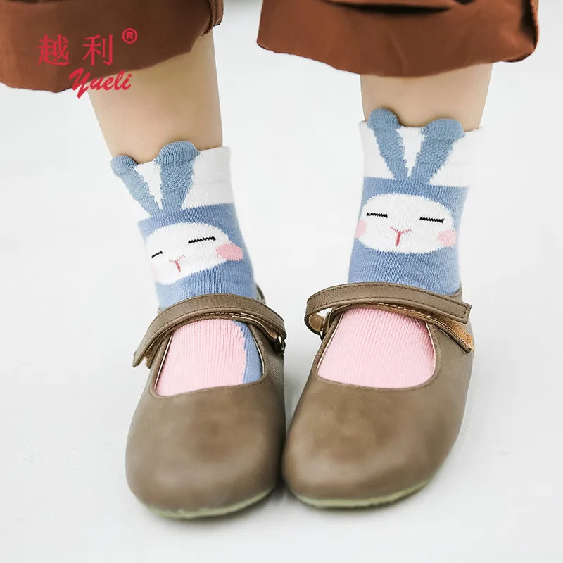 3d cartoon tube children animal bulk wholesale non skid baby girls 100 cotton cute socks