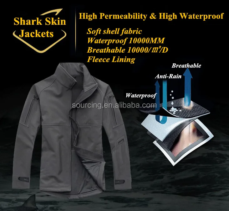 Waterproof Commander Officer Jacket Combat Tactical Softshell Hunting Jacket