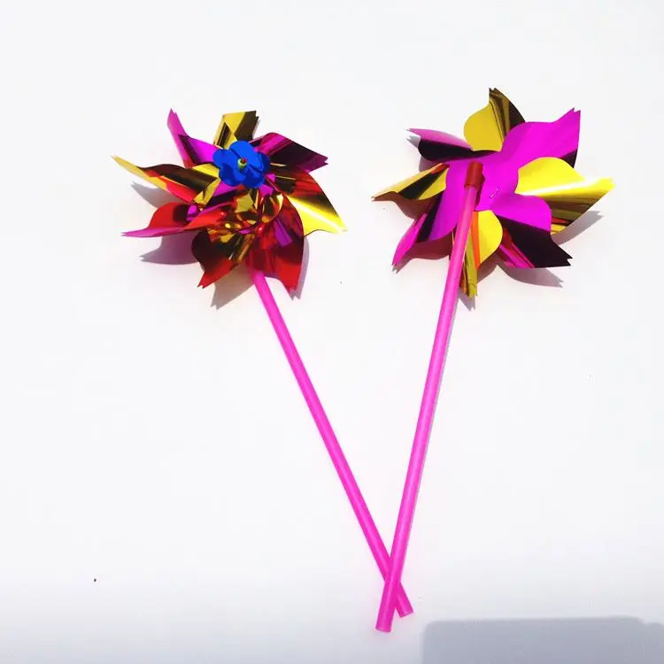 Plastic Laser small Memories toy windmills sheets small windmills