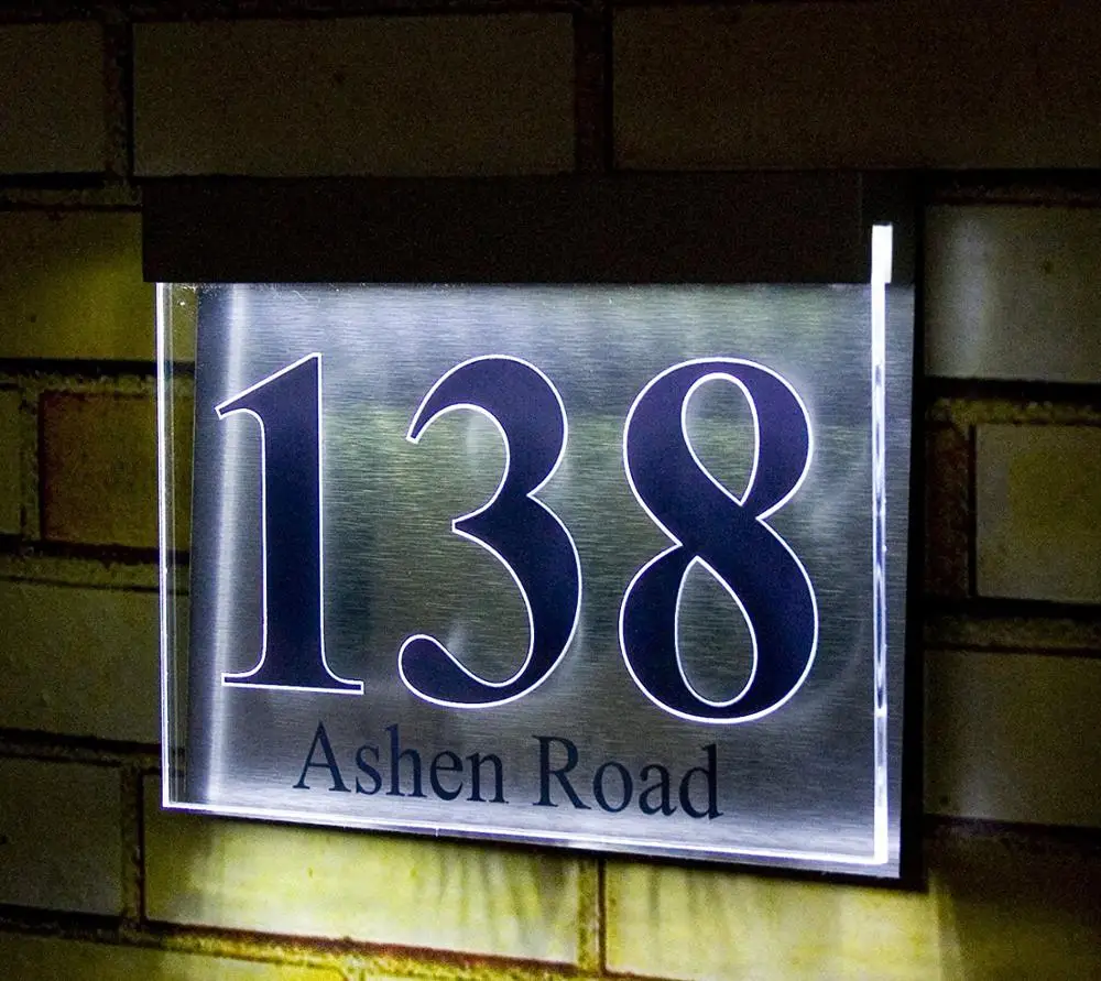 factory custom made led house floor room number signs for hotel