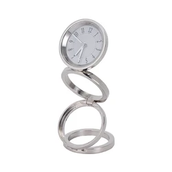 Metal small foldable travel desk clock