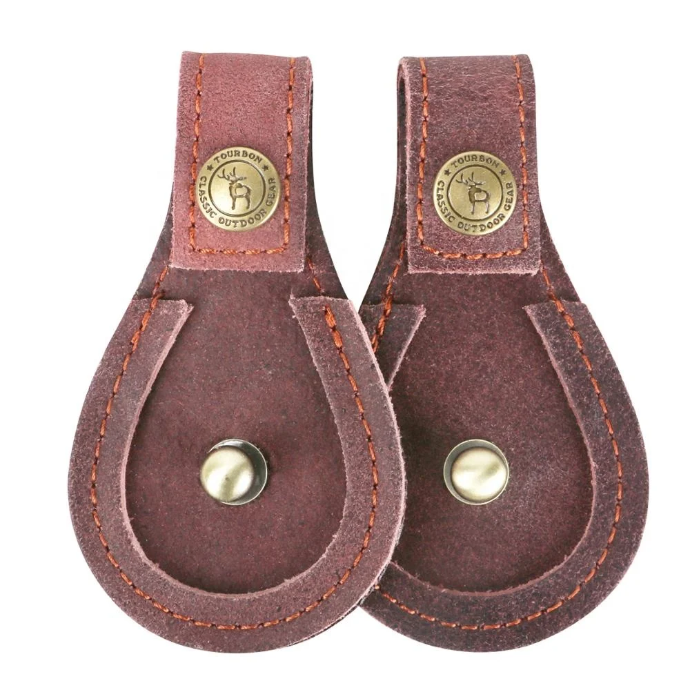 Tourbon Promotion Suede Leather Gun Toe Protector Pad
