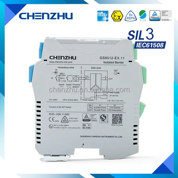 [1] GS8512-EX.11 1 input, 1 output DI, Relay output Isolated Safety Barrier