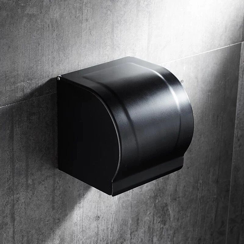 
Toilet paper holder tissue holder Aluminum bathroom toilet paper holder black lacquer 