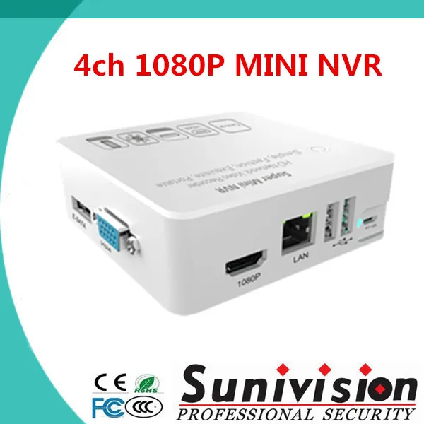 2015 новый дешевый портативный поддержка Onvif P2P 1080 P 8-канальный 4CH мини NVR