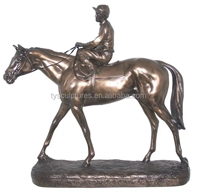 Китайский 30 лет опыта профессионального поставляются с фабрики под заказ по индивидуальному заказу в натуральную величину реальная статуя человека латунь жокейская обувь до лодыжки;