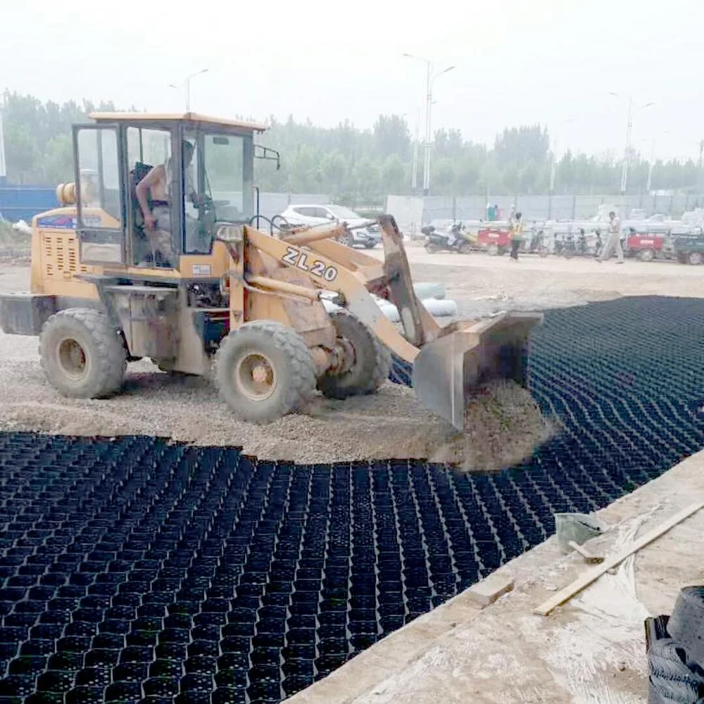 
SGS Strict standard certified flat surface foundation reinforcement solution honeycomb gravel retainer geocell technology 