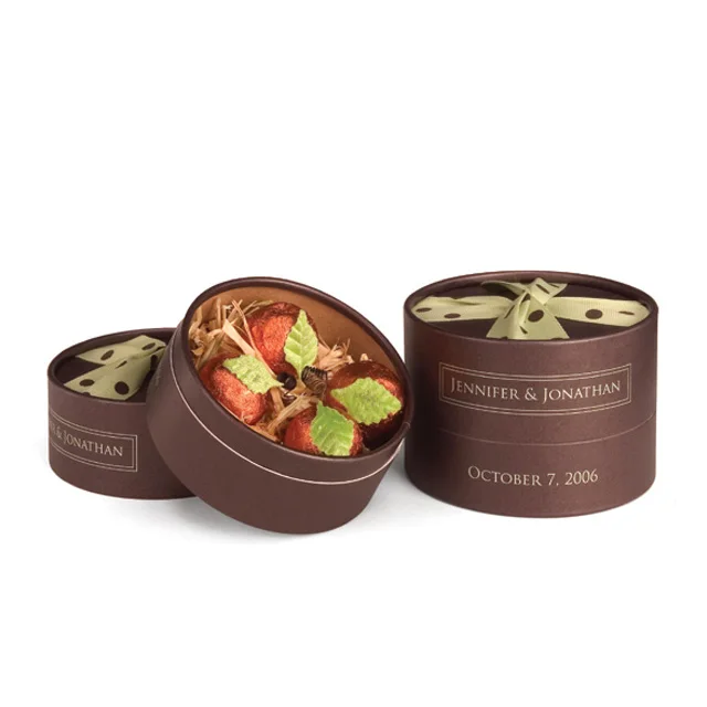 Big volume round chocolate seed food packing boxes