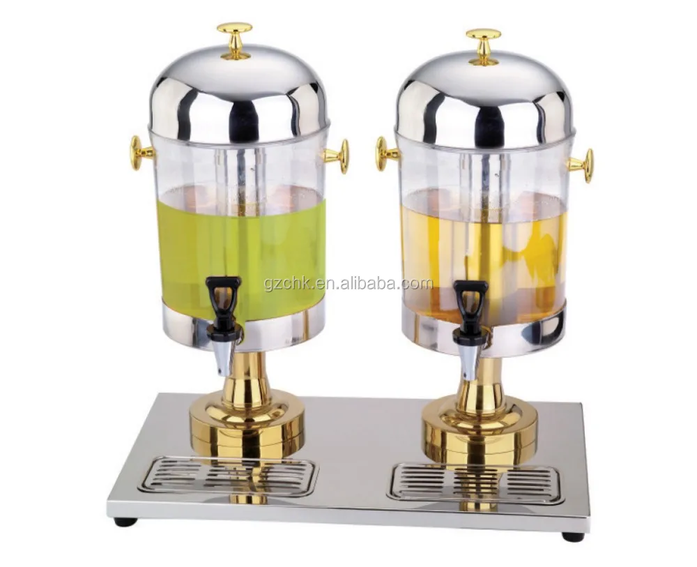 New design hotel glass juice beverage dispenser fruit juice dispenser/2 gallon automatic cold juice dispenser