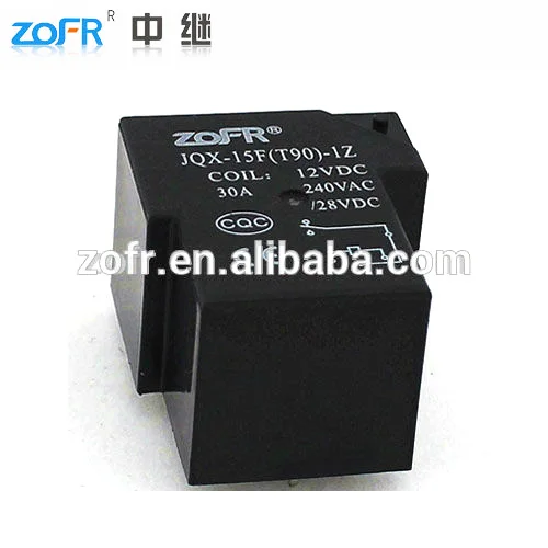 
JQX-15F miniature power relay 12v 6pin relay, SPDT 30a relay, T90 relay 