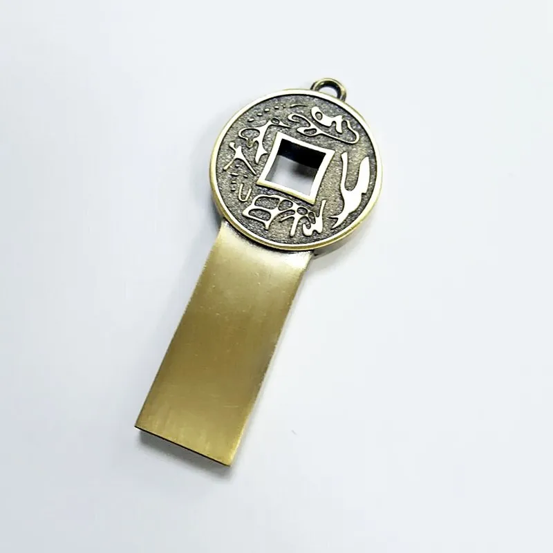 Chinese Tradition design metal key shape USB flash drive / cheap price metal key usb flash drive / logo printing usb pen drives