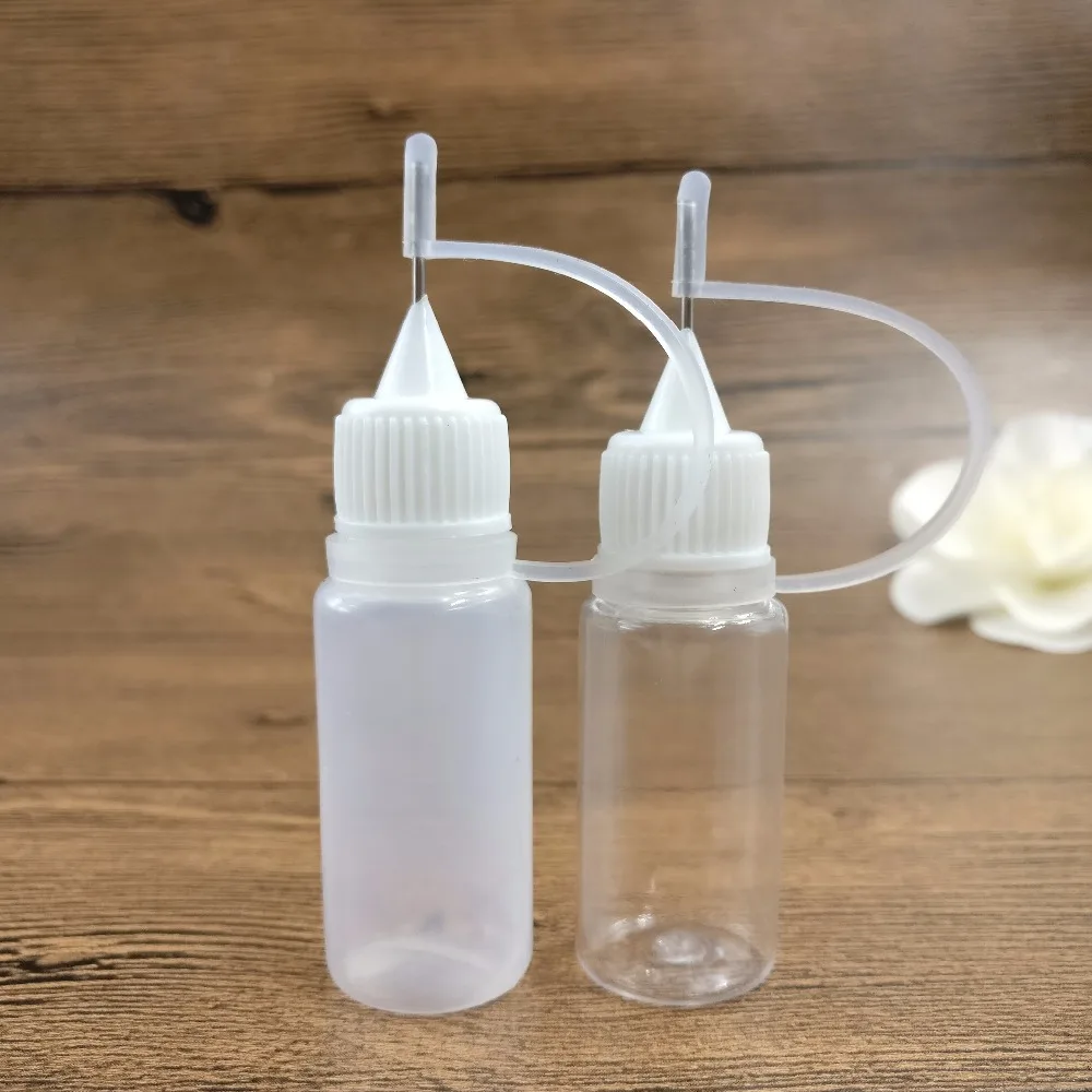 10ml 10cc syringe needle design plastic bottle for facial cosmetics skin care cream lotion eye serum needle syringe