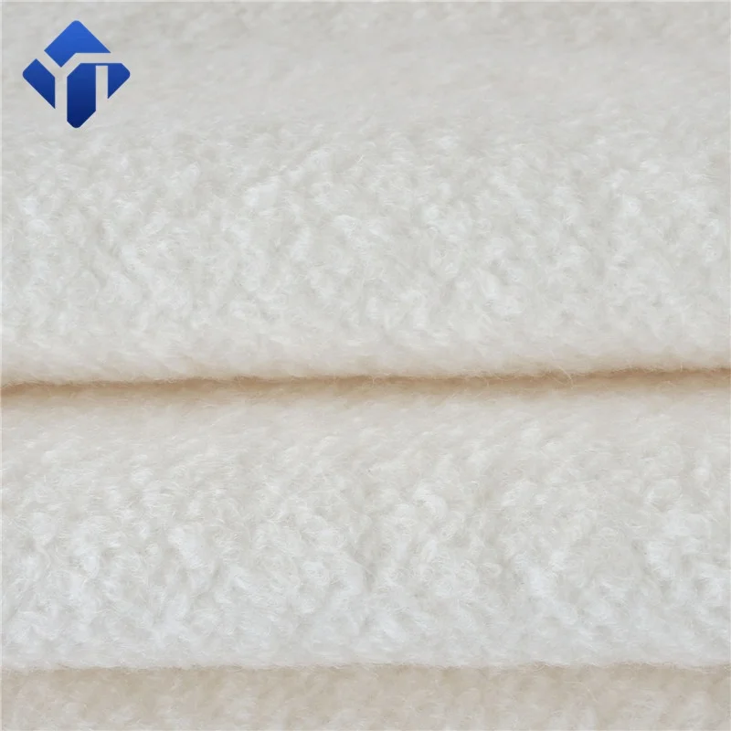 Good price knit wool boucle fleece fabric for coats