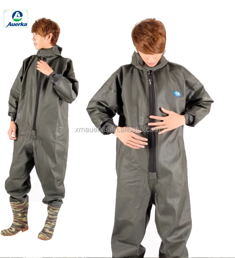 
Custom PVC full body fly fishing waders 