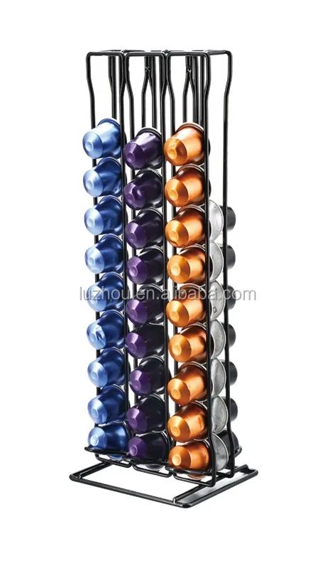 
Factory Supply 60 Pod Nespresso Coffee Capsule Pod Holder with Chrome Plate 