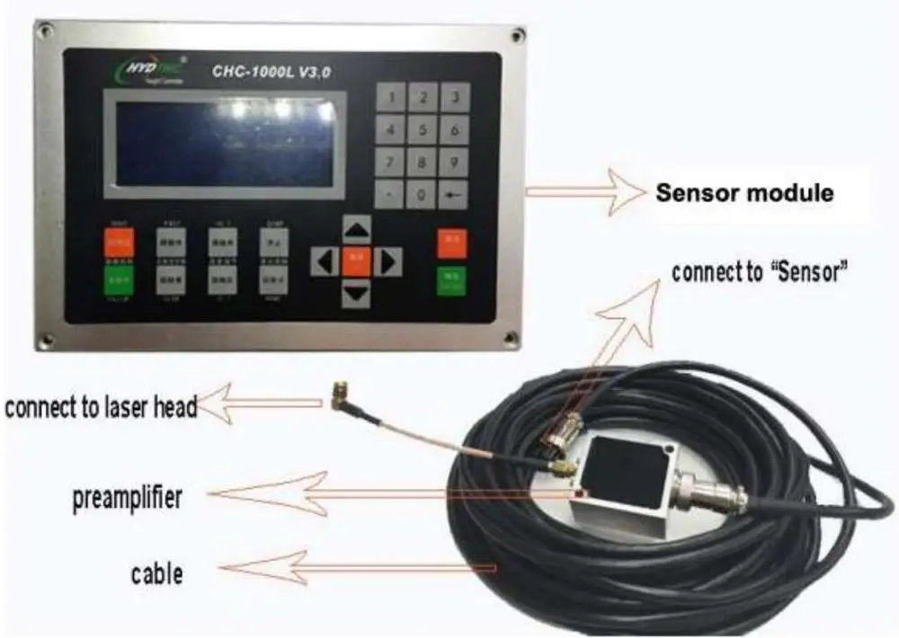 Fiber laser cutting machine auto focus system torch height controller CHC-1000L