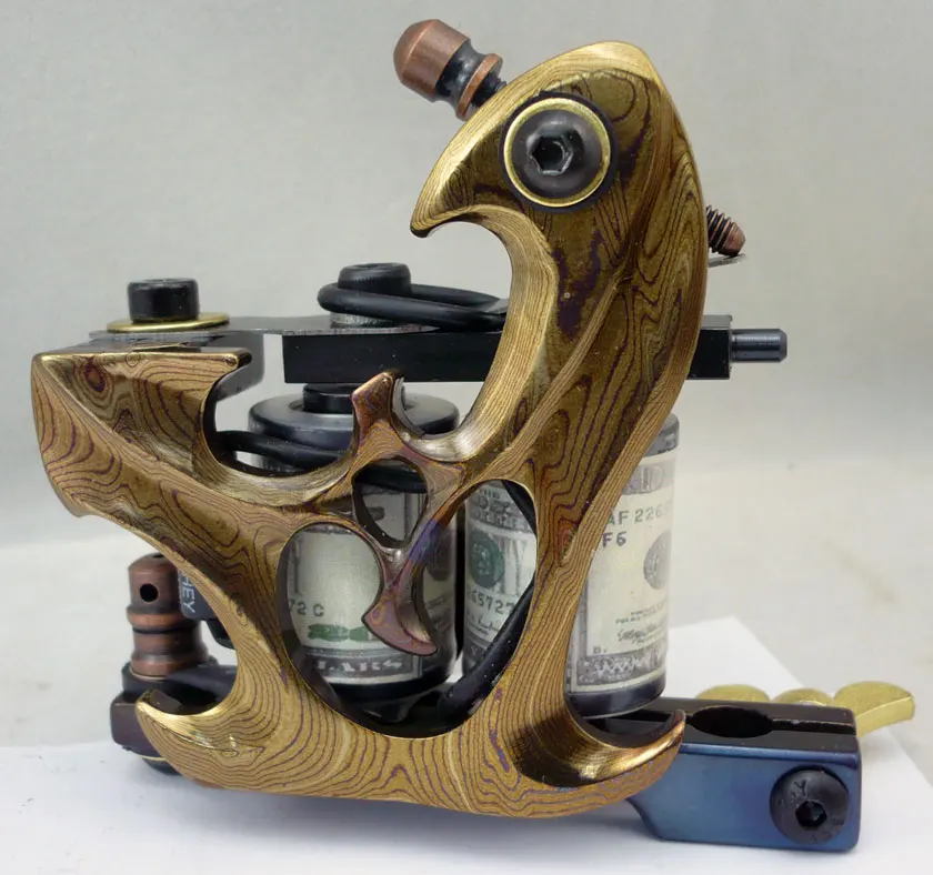 Медная тату-машинка Yaba в четырех стилях