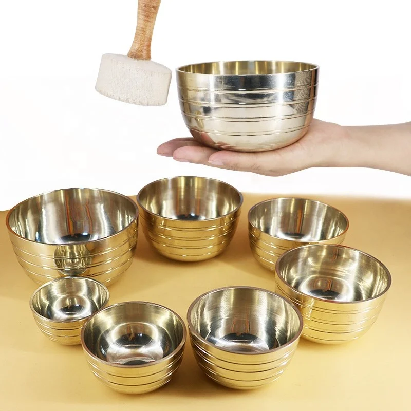 
Tibet singing bowl yoga meditation sound treatment factory wholesale set of 7 