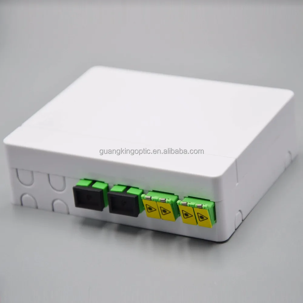 Низкая цена 4 порта Fibre распределительная коробка волоконно-оптический с sc затвора адаптер