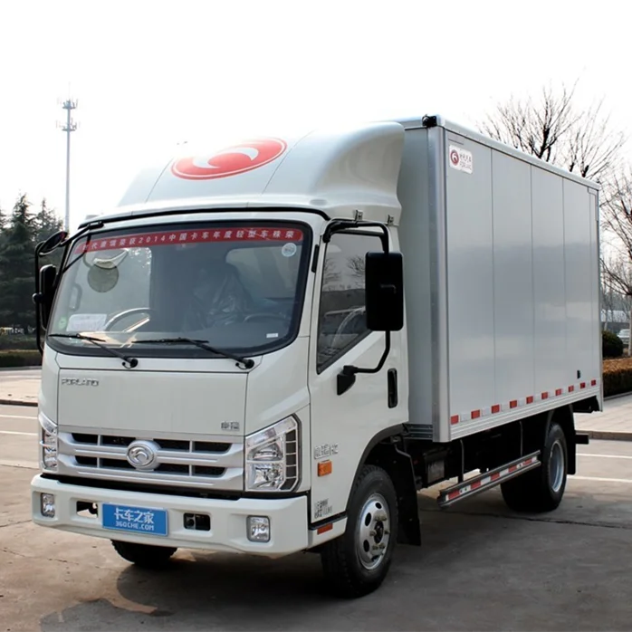 China Cube Truck Diesel Type Cargo Delivery Box Truck for sale