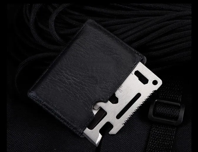 Multi Tool Stainless Steel Credit Camping Pocket  Card Knife