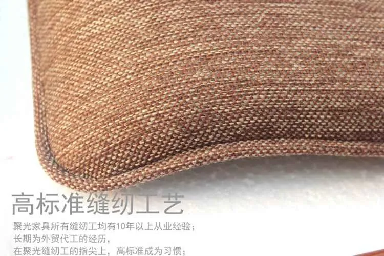 Modern fabric curved seat oak barstool,with footrest modern fabric high barstool for sale