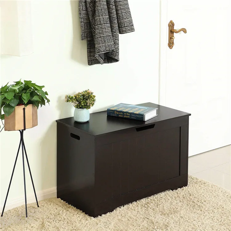 Lift Top Entryway Wooden Box Storage Toy Chest