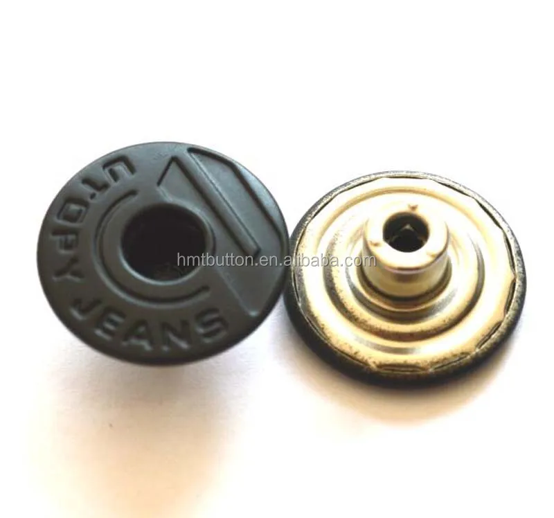 Metal jeans button in brass material