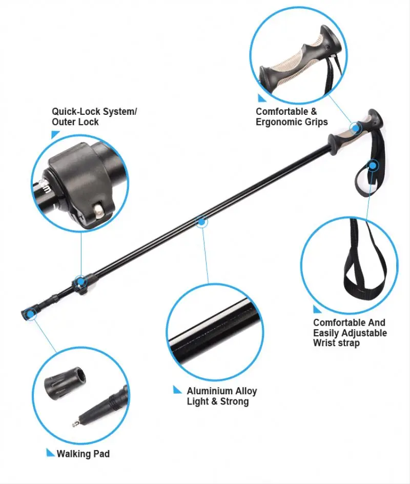 
Factory custom elbow with horse head telescopic bamboo decorating a plastic+rubber handle underarm walking stick 