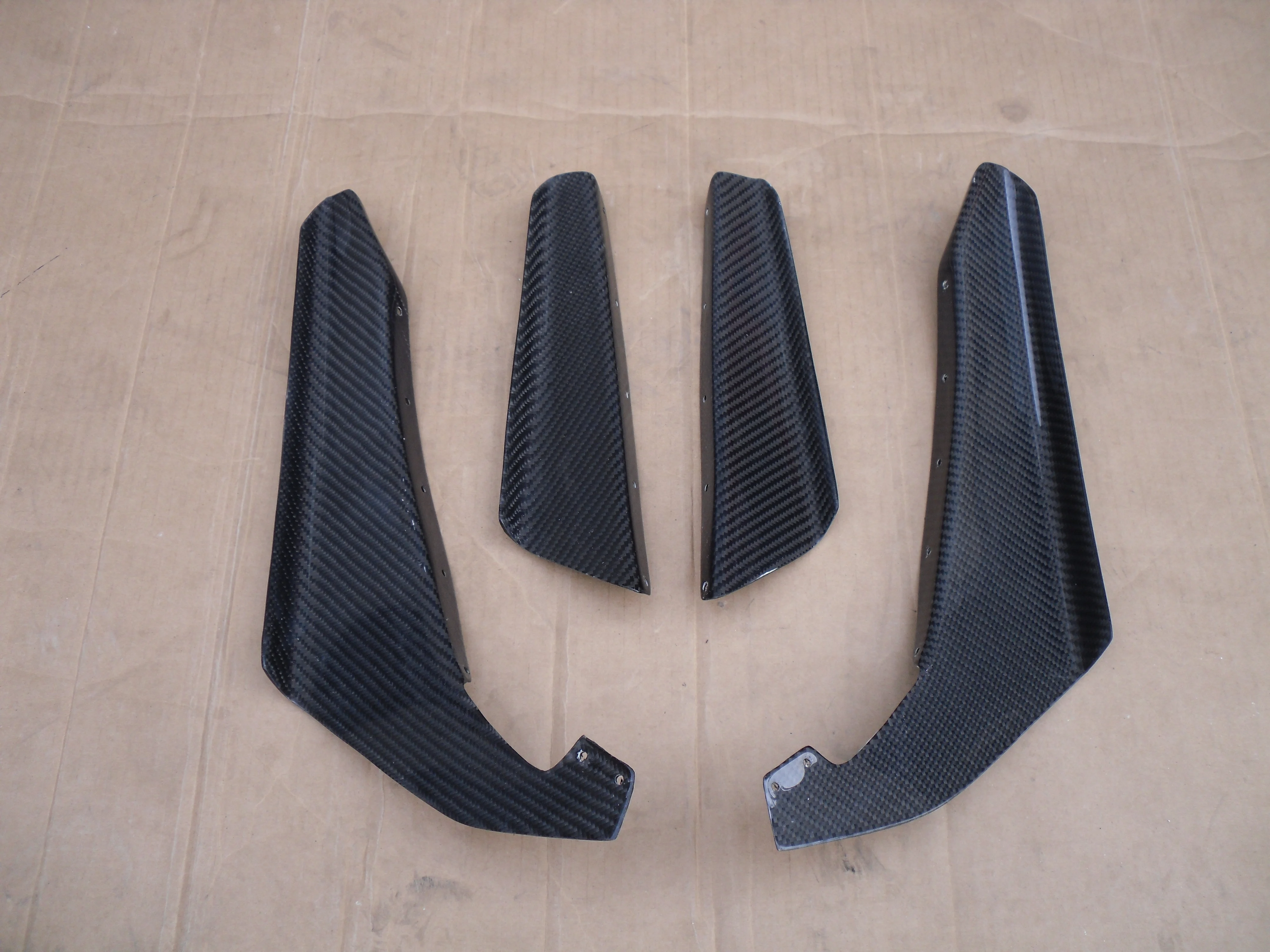 For Skylline R34 GTR OEM Front Bumper Canard 4pcs carbon fiber
