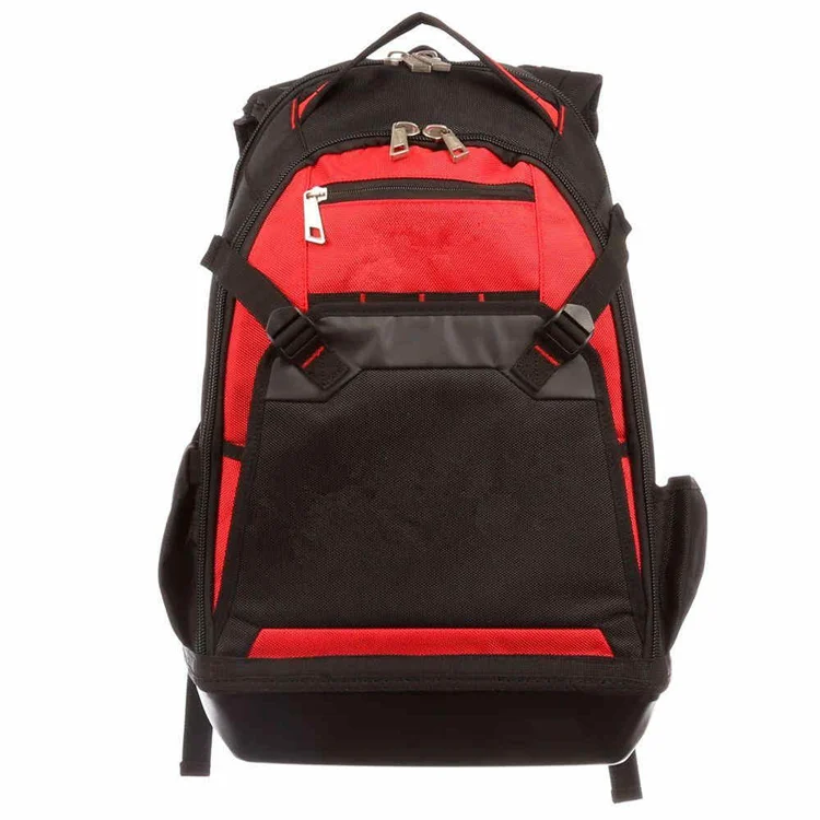 Multifunctional 600D polyester electrician backpack tool bag