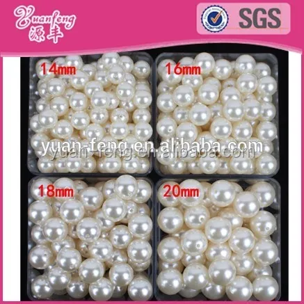 Factory price wholesales hot selling round abs perolas beads