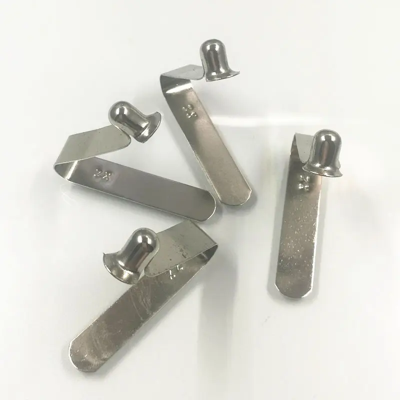 V shape spring loaded button , spring clip with button fastener tube lock scaffold