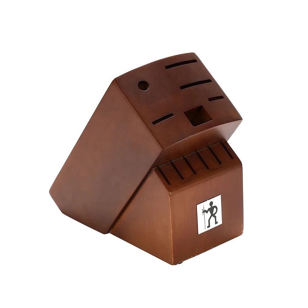 
Luxurious design wood knife block stander holder storage kitchen knives set 