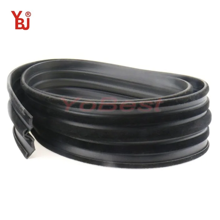 
popular FUJIAN YOBEST Black Rubber Strip Sliding Glass Door Vinyl Bug Seal extruded rubber seal 