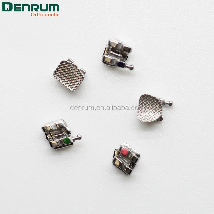 
Denrum Dental Supply Mesh Base MIM Orthodontic Mini Roth Brackets 