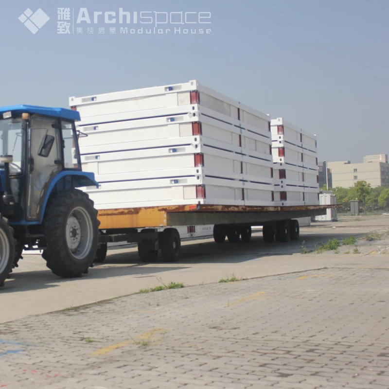 
Military camp with luxury modern prefabricated house 