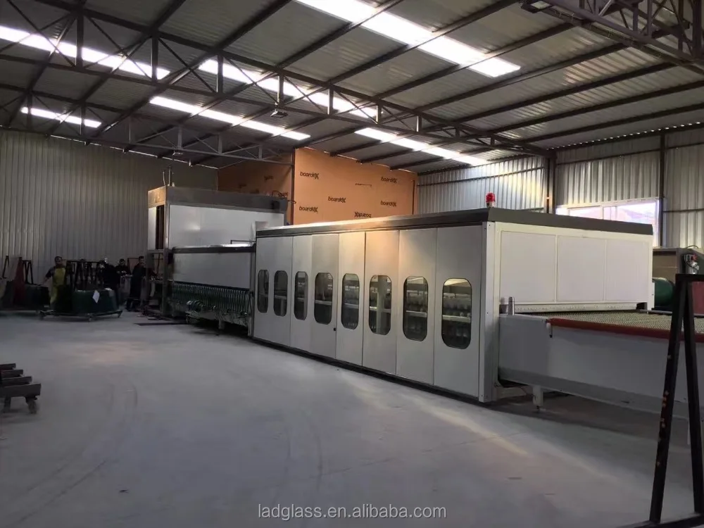Производственная линия плоского закаленного стекла CE