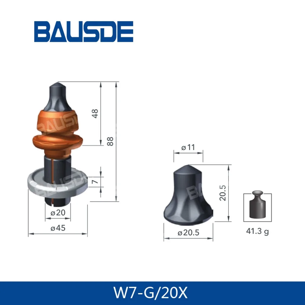 W7-G/20X W7 E R 2308102 Concrete milling bits bits for treching equipment