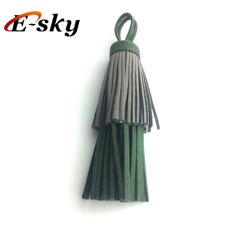 Double-desk colorful tassel genuine suede tassel korean velvet tassel keychain