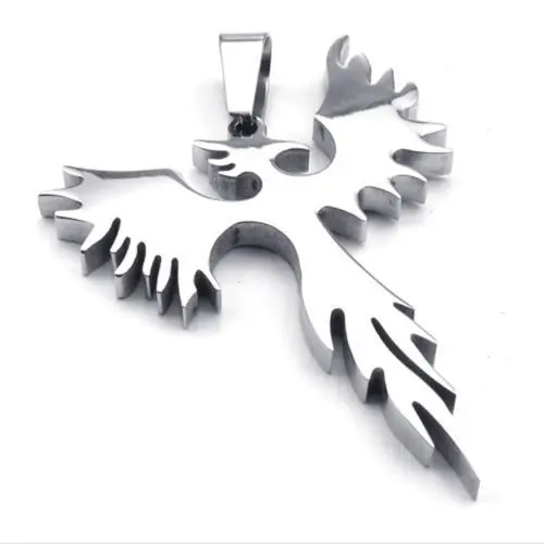 2019 new high quality stainless steel Phoenix Bird Firebird Pewter Pendant Necklace for men women