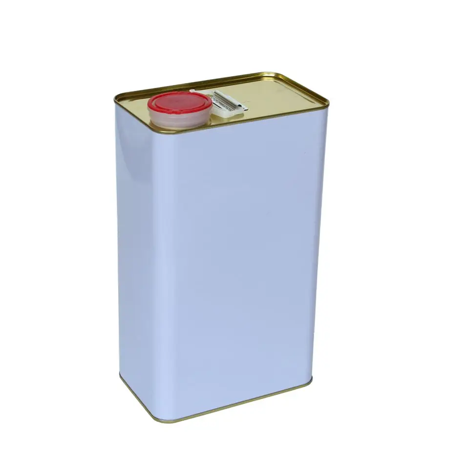 
4 liter square tins chemical paint tin cans 