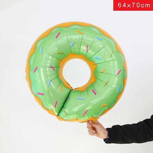 48*73cm Candy Pink Donuts Birthday Party Balloon Kits Doughnut Foil Mylar Balloon