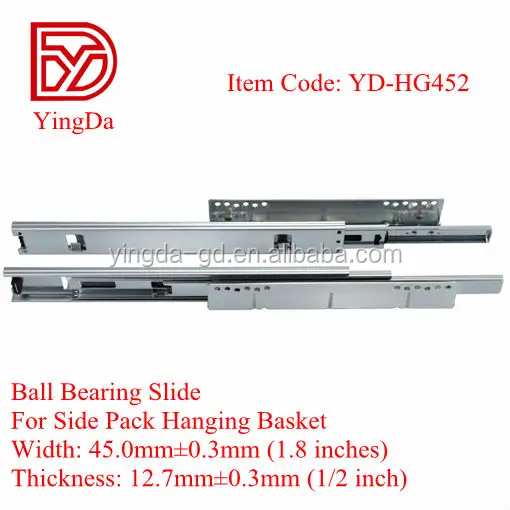 Cold-rolled Steel Electrical Drawer Slides /Ball Bearing Slide Rail